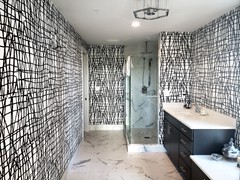 Black and White  Bathroom.